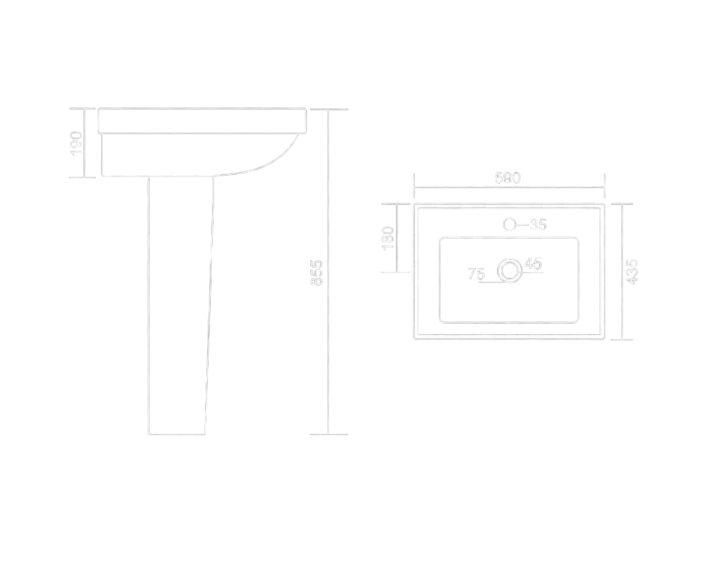 Ornate Set Technical Dimensions