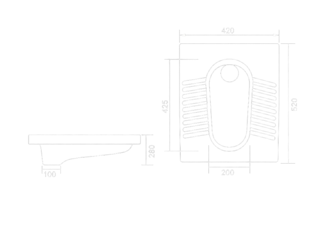 Orissa Pan 23 Technical Dimensions