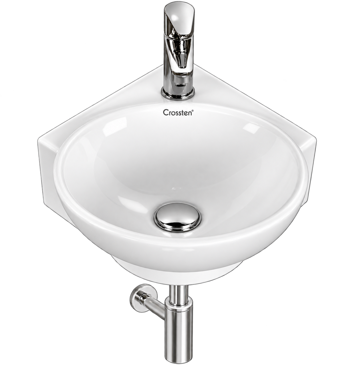 Oval Corner Basin